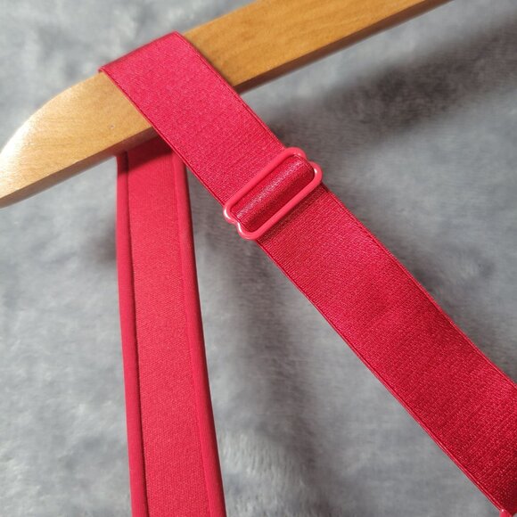 Torrid Womens 44DD Red Push Up Underwire Bra Lace Trim Full Coverage Plus Size - Picture 6 of 9